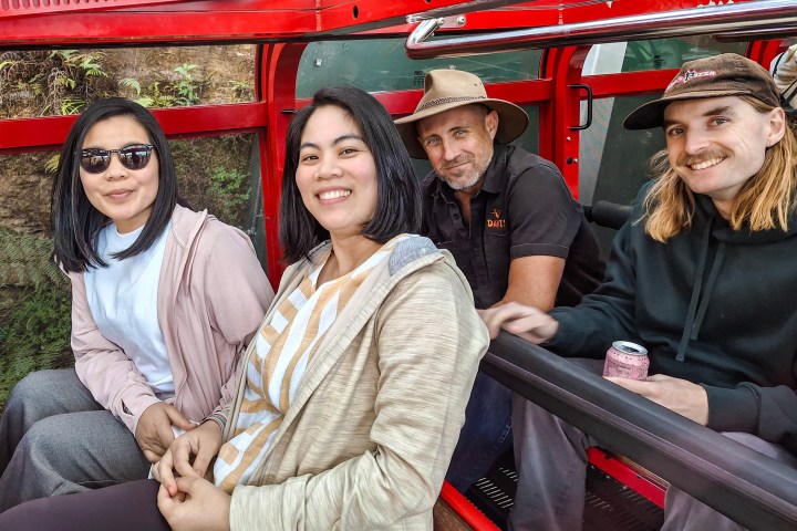 a group of people posing for the camera