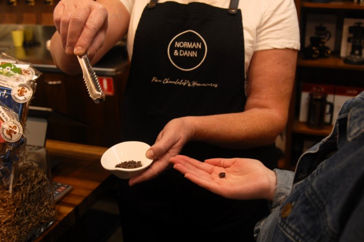 a person sitting at a table