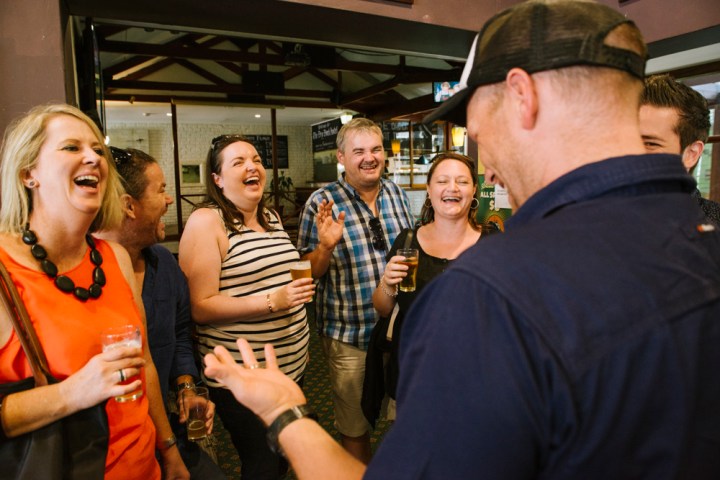 a group of people posing for the camera